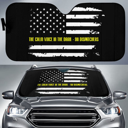 Dispatchers The Calm Voice In The Dark Thin Yellow Line Car Auto Sun Shades