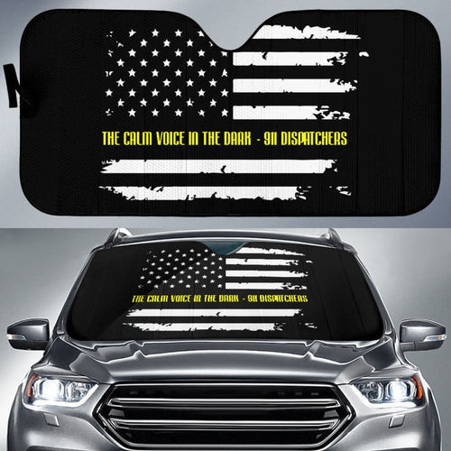 Dispatchers The Calm Voice In The Dark Thin Yellow Line Car Auto Sun Shades