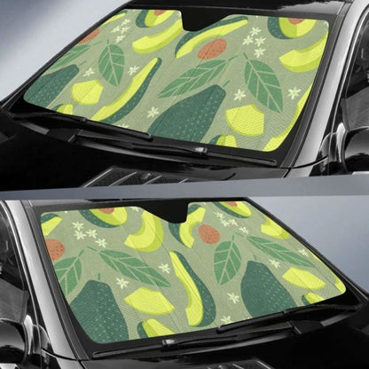 Avocado Pattern Car Auto Sun Shades