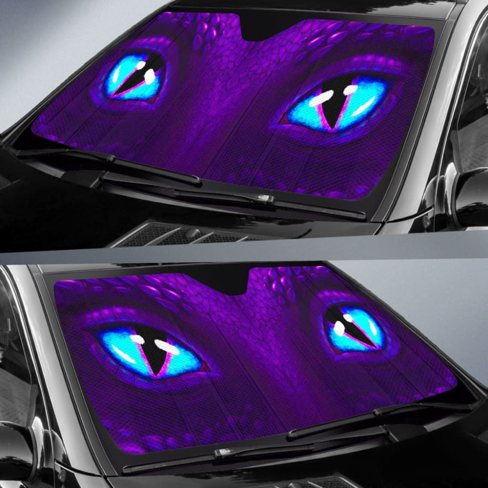 Purple Dragon Eyes Car Auto Sun Shades