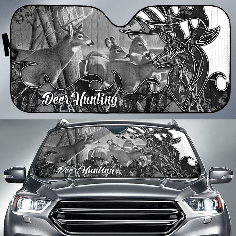 Deer Hunting Muddy Girl Harvest Moon Car Auto Sun Shades Custom