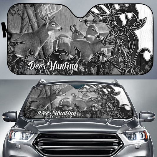 Deer Hunting Muddy Girl Harvest Moon Car Auto Sun Shades Custom