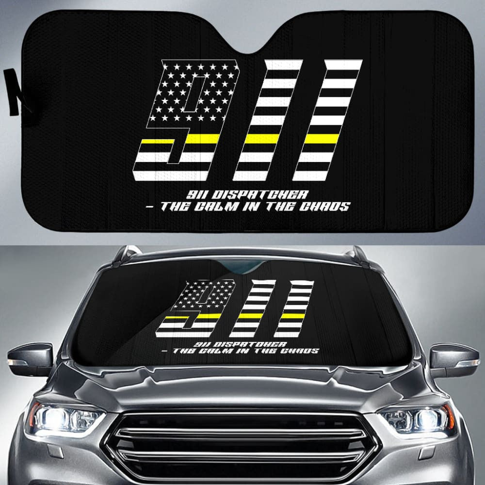 Dispatchers The Chaos Voice In The Dark Thin Yellow Line Car Auto Sun Shades