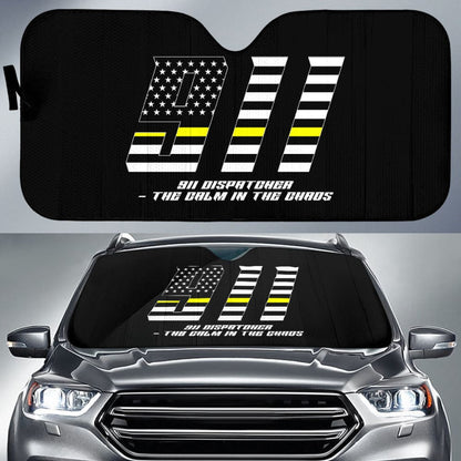 Dispatchers The Chaos Voice In The Dark Thin Yellow Line Car Auto Sun Shades