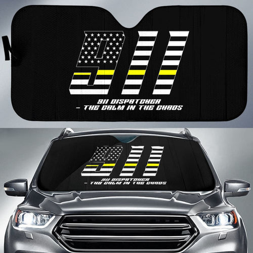 Dispatchers The Chaos Voice In The Dark Thin Yellow Line Car Auto Sun Shades