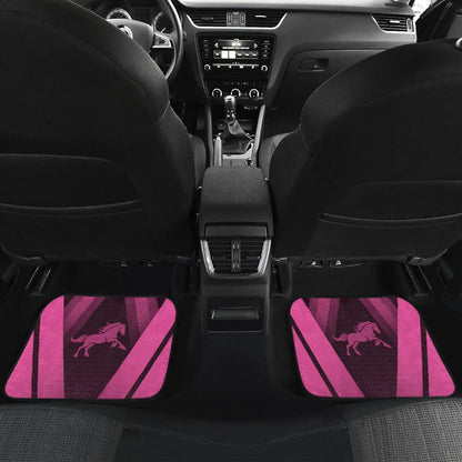 Amazing Black & Pink Horse Mustang Custom Car Accessories Car Floor Mats
