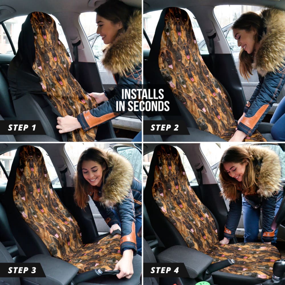 Malinois Dog Print Car Seat Covers