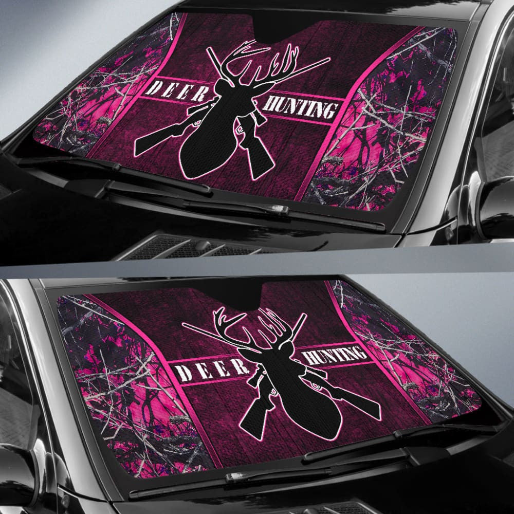 Deer Hunting Muddy Girl Car Auto Sun Shades Custom