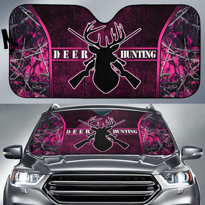 Deer Hunting Muddy Girl Car Auto Sun Shades Custom
