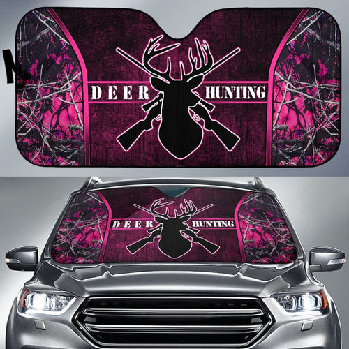 Deer Hunting Muddy Girl Car Auto Sun Shades Custom