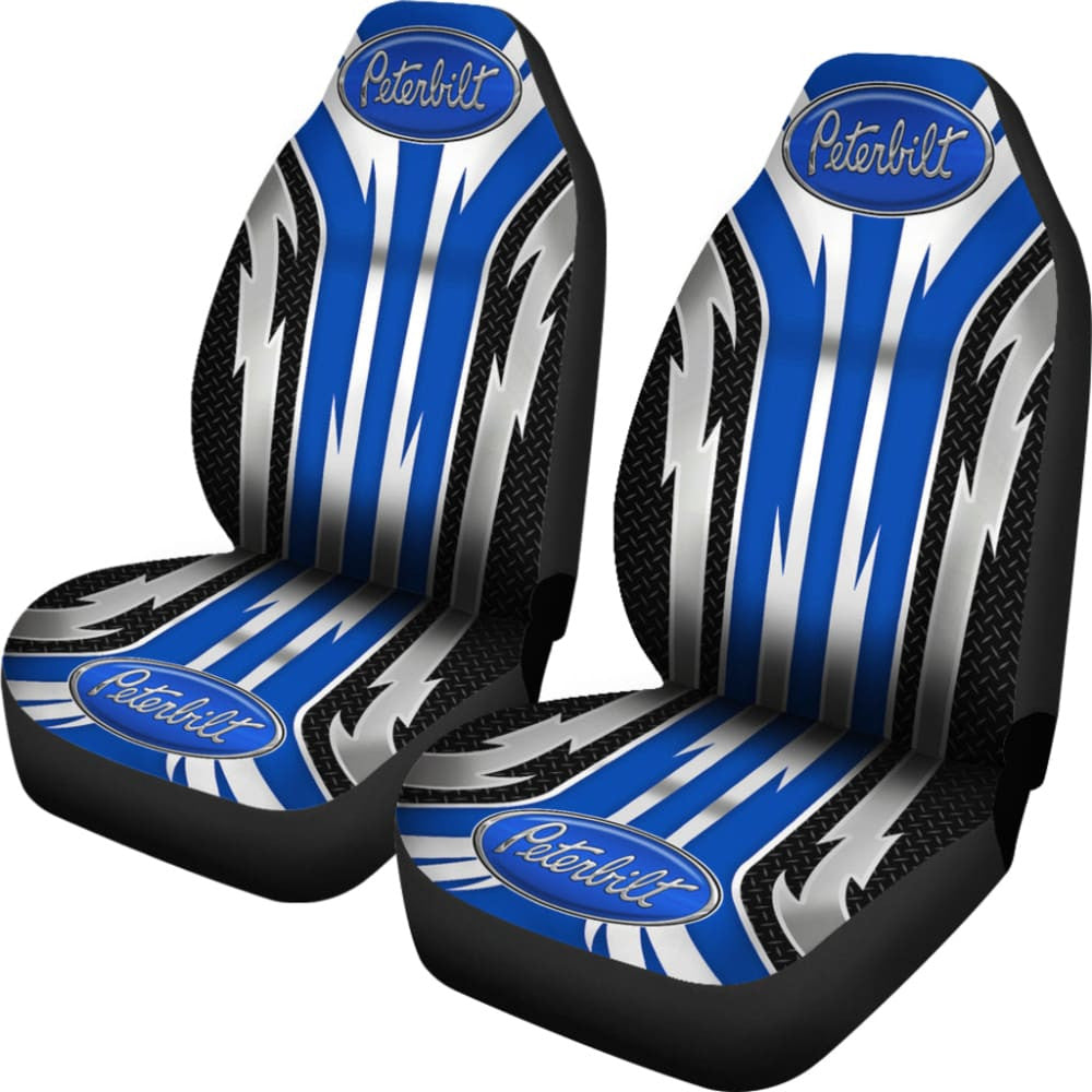 Blue Peterbilt Car Seat Covers