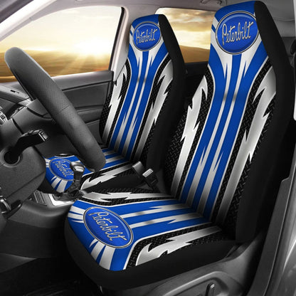 Blue Peterbilt Car Seat Covers