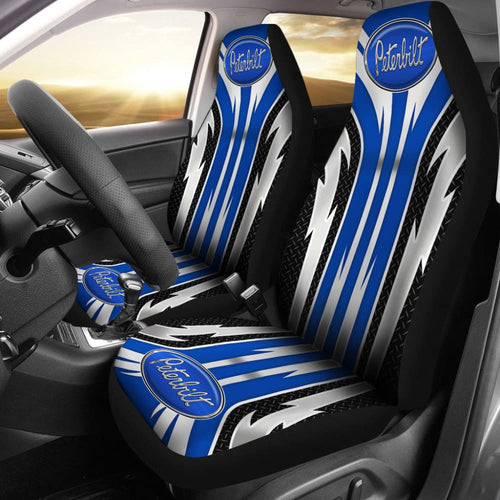 Blue Peterbilt Car Seat Covers
