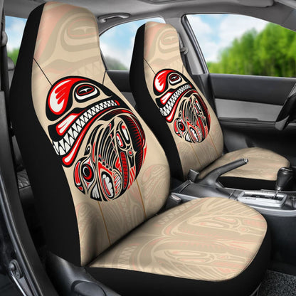 Canada Haida Eagle And Killer Dog Car Seat Covers