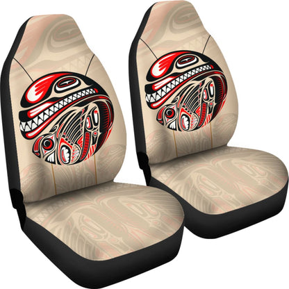 Canada Haida Eagle And Killer Dog Car Seat Covers