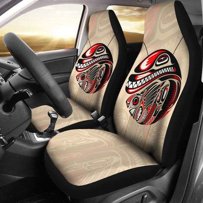 Canada Haida Eagle And Killer Dog Car Seat Covers