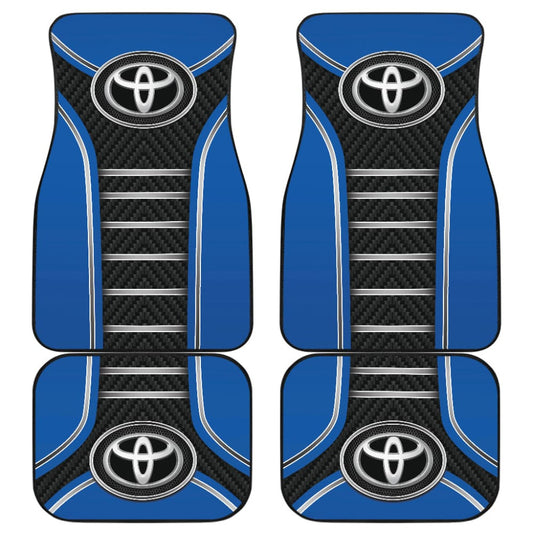 Blue Toyota Amazing Style Car Floor Mats Custom