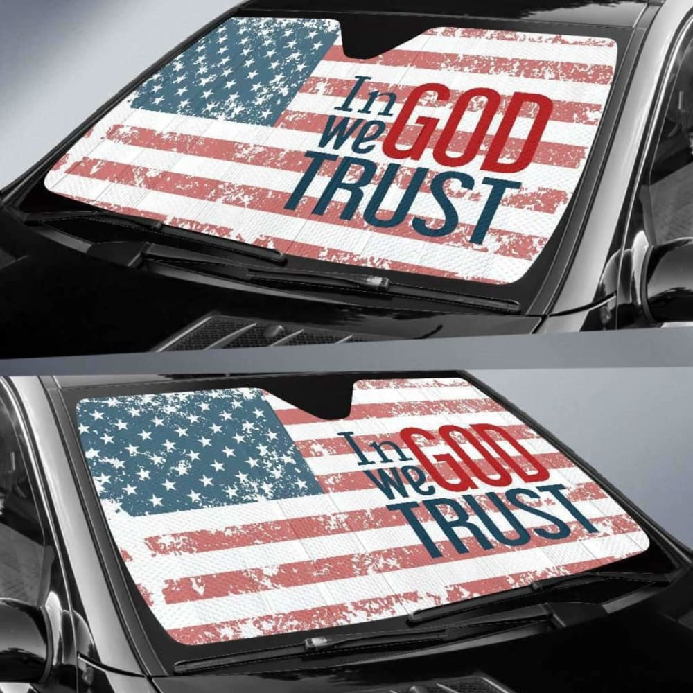 In God We Trust Auto Sun Car Shades