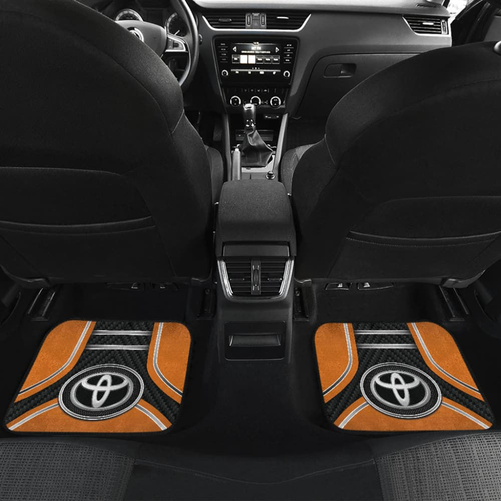 Orange Toyota Amazing Style Car Floor Mats Custom