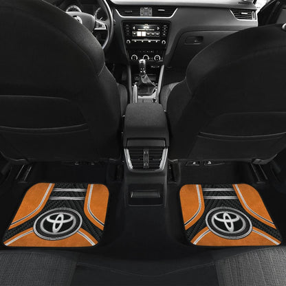 Orange Toyota Amazing Style Car Floor Mats Custom
