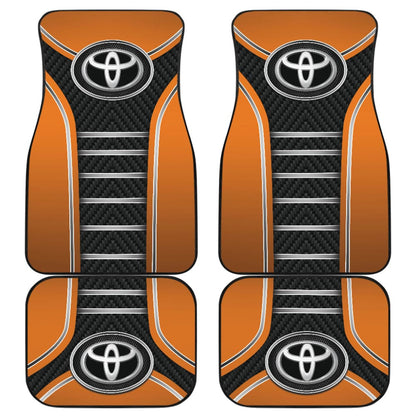 Orange Toyota Amazing Style Car Floor Mats Custom