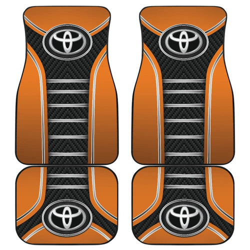 Orange Toyota Amazing Style Car Floor Mats Custom