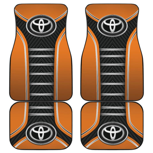 Orange Toyota Amazing Style Car Floor Mats Custom