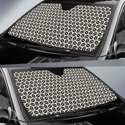Coffee Bean Abstract Modern Pattern Car Auto Sun Shades
