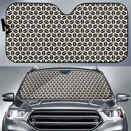 Coffee Bean Abstract Modern Pattern Car Auto Sun Shades