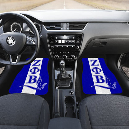 African Car Floor Mats Zeta Phi Beta Dove Symbol