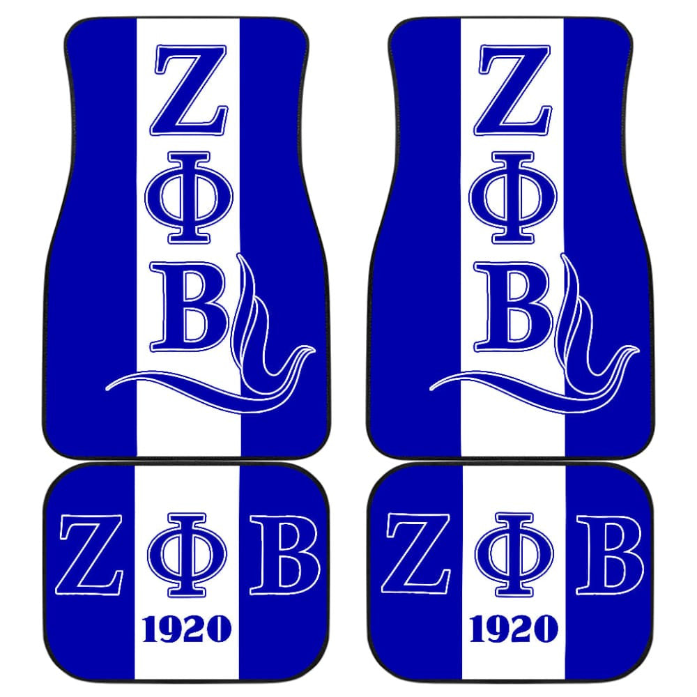 African Car Floor Mats Zeta Phi Beta Dove Symbol