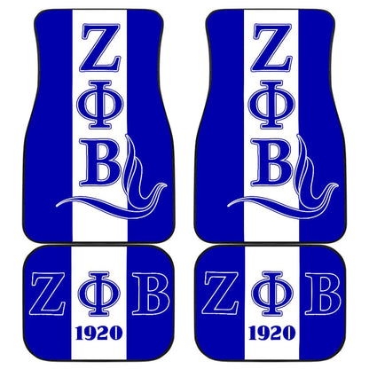 African Car Floor Mats Zeta Phi Beta Dove Symbol