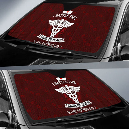 I Battle The Angel Of Death Nurse Pride Job Car Auto Sun Shades