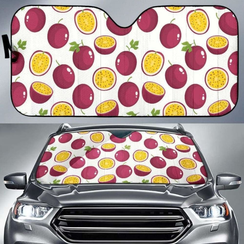 Passion Fruit Design Pattern Car Auto Sun Shades