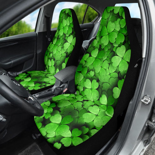 Clover Green Leaves Car Seat Covers