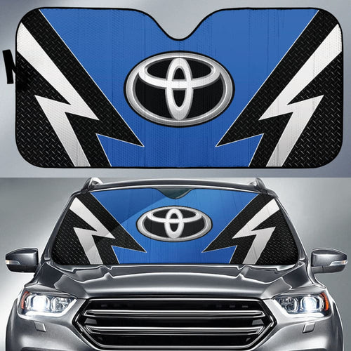 Blue And Black Toyota Amazing Style Car Auto Sun Shades Custom