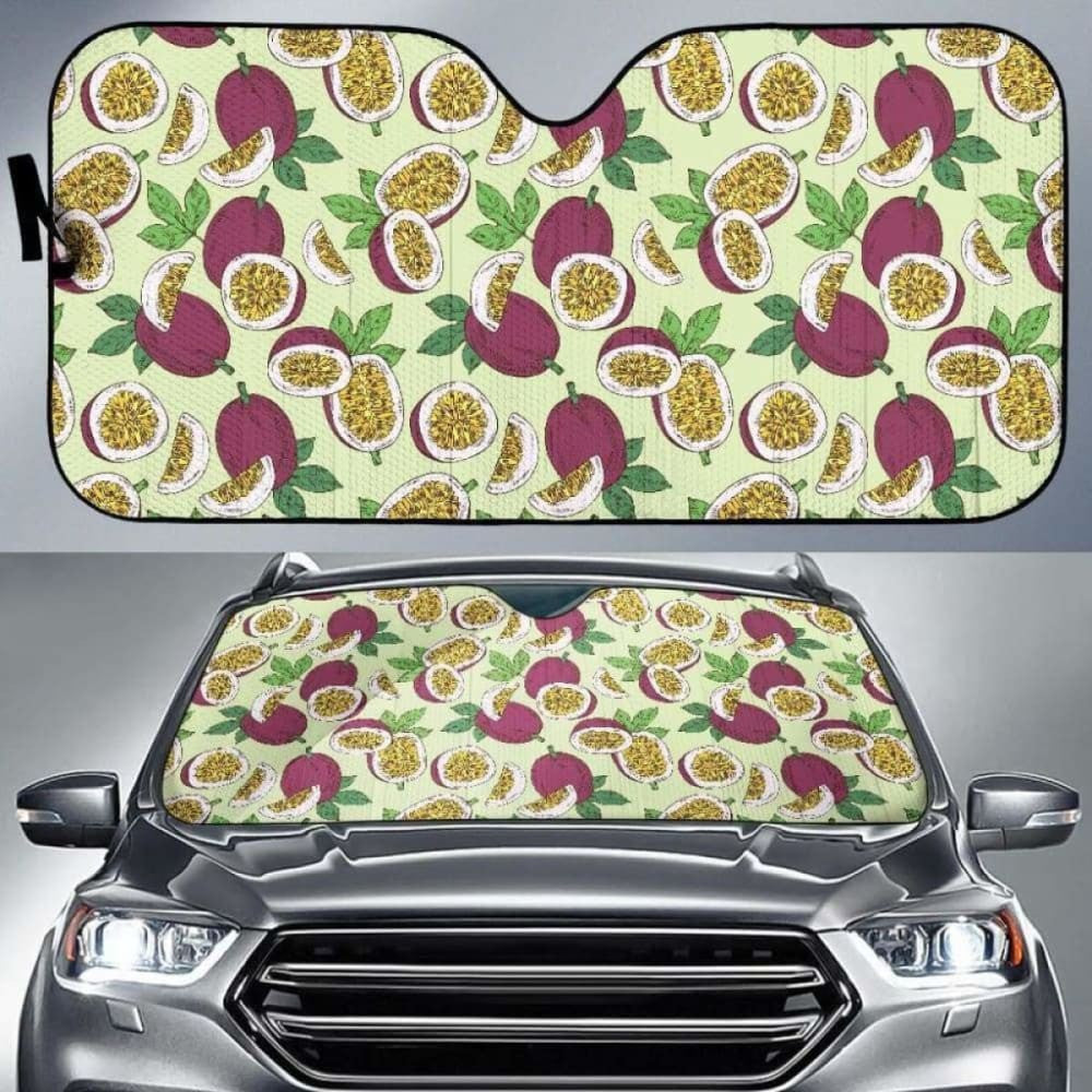 Passion Fruit Pattern Car Auto Sun Shades