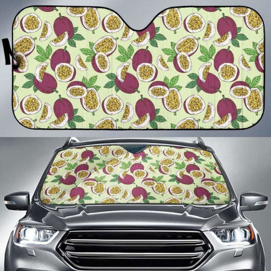 Passion Fruit Pattern Car Auto Sun Shades