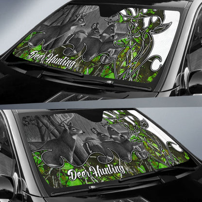 Deer Hunting Muddy Girl Toxic Car Auto Sun Shades Custom