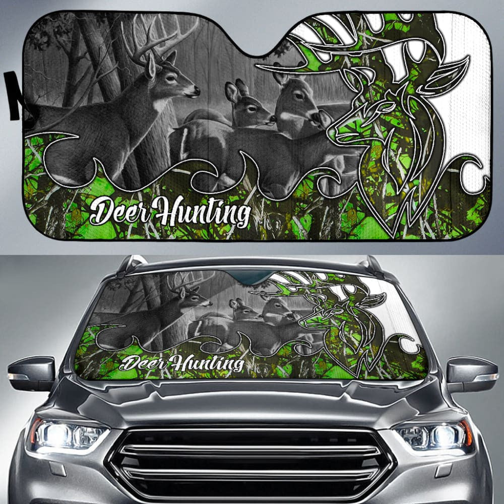 Deer Hunting Muddy Girl Toxic Car Auto Sun Shades Custom