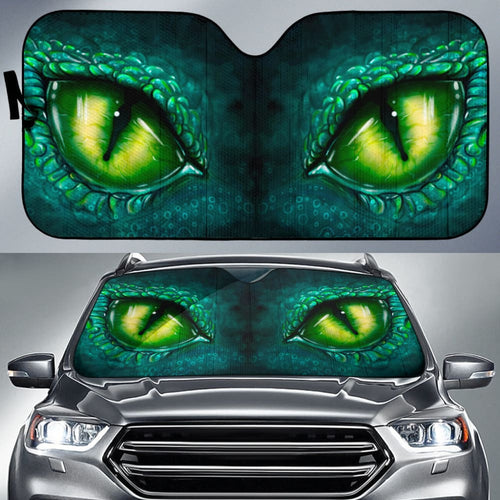 Green Dragon Eyes Car Auto Sun Shades