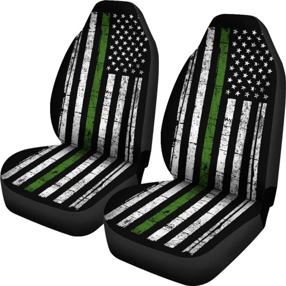 Thin Green Line Custom Car Accessories Car Seat Covers