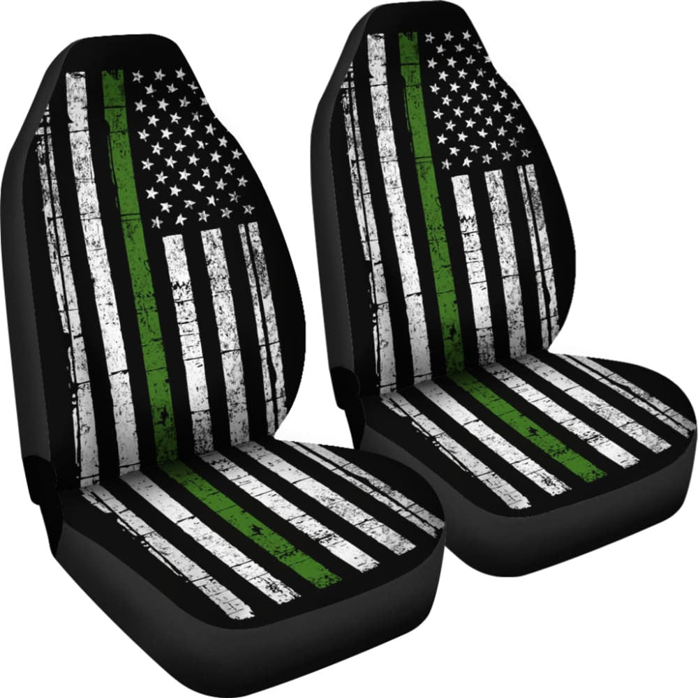 Thin Green Line Custom Car Accessories Car Seat Covers