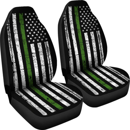 Thin Green Line Custom Car Accessories Car Seat Covers