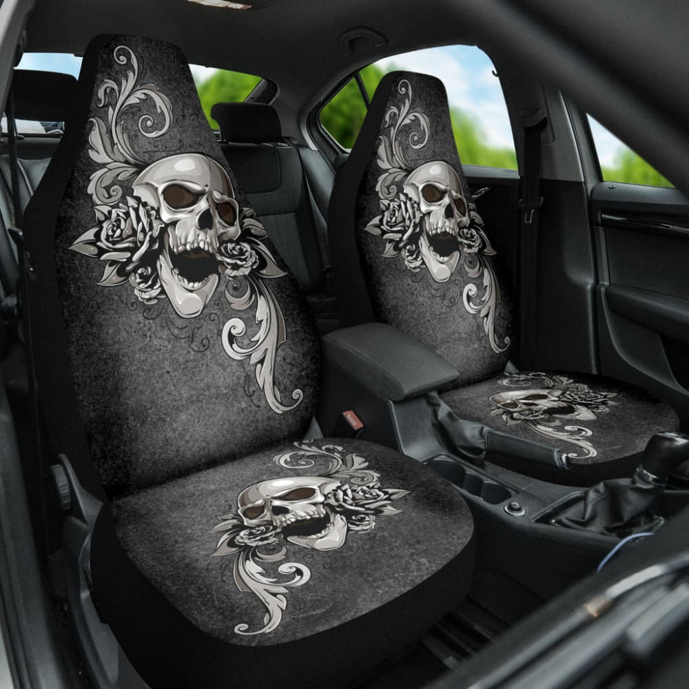 Amazing Gift Ideas Floral Skull Car Seat Covers Custom
