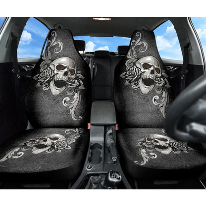 Amazing Gift Ideas Floral Skull Car Seat Covers Custom