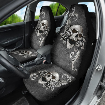 Amazing Gift Ideas Floral Skull Car Seat Covers Custom