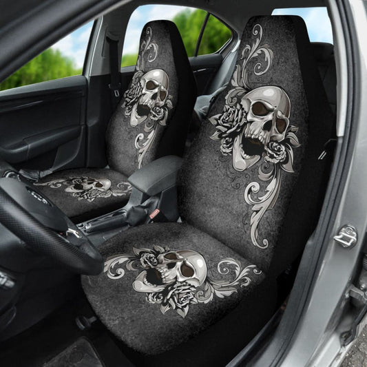 Amazing Gift Ideas Floral Skull Car Seat Covers Custom