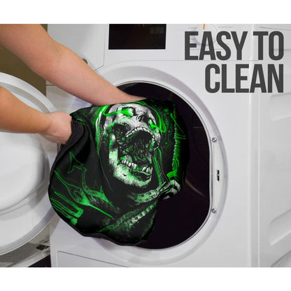 Gothic Green Skull Car Seat Covers