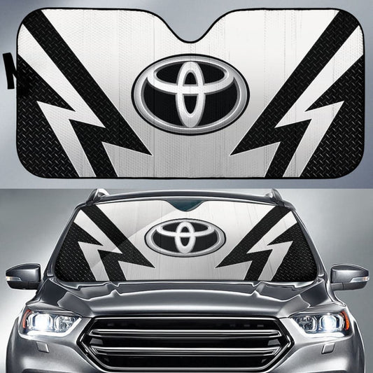 White And Black Toyota Amazing Style Car Auto Sun Shades Custom